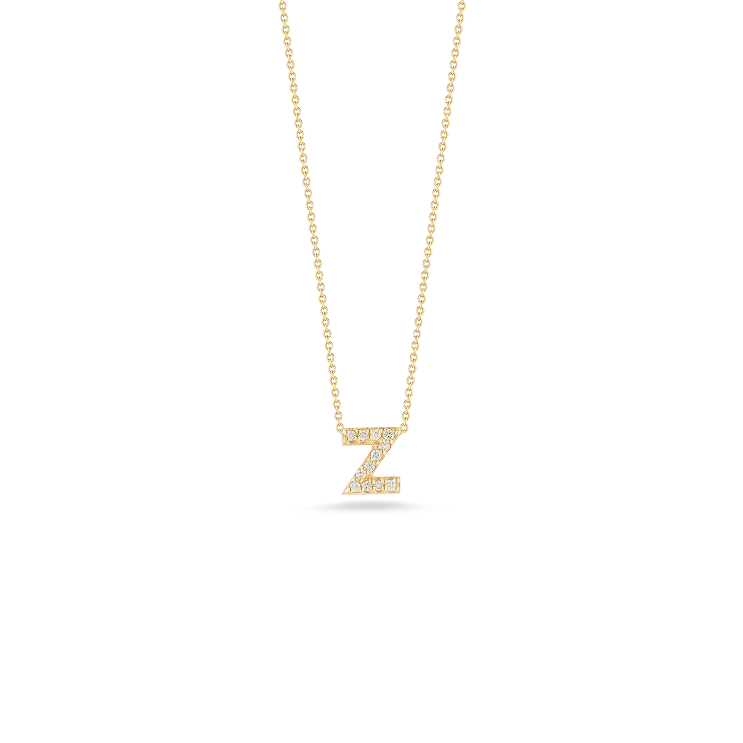 Roberto Coin Tiny Treasures Yellow Gold "Love Letter" Initial Pendant